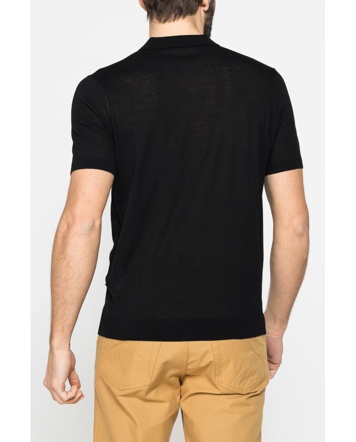 POLO 2 BOTTONI DA UOMO IN CREPE DI COTONE