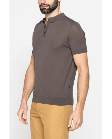 POLO 2 BOTTONI DA UOMO IN CREPE DI COTONE