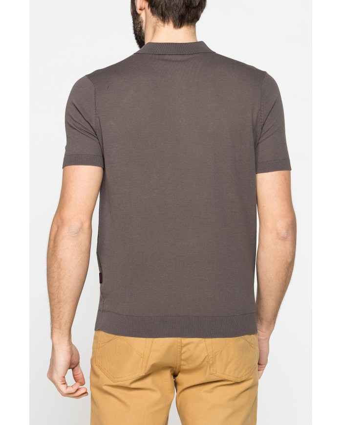 POLO 2 BOTTONI DA UOMO IN CREPE DI COTONE