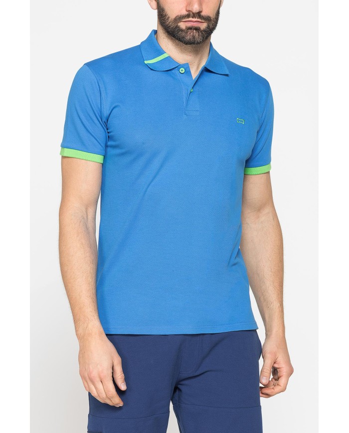 POLO SPORTIVA DA UOMO IN PIQUET  ELASTICIZZATO