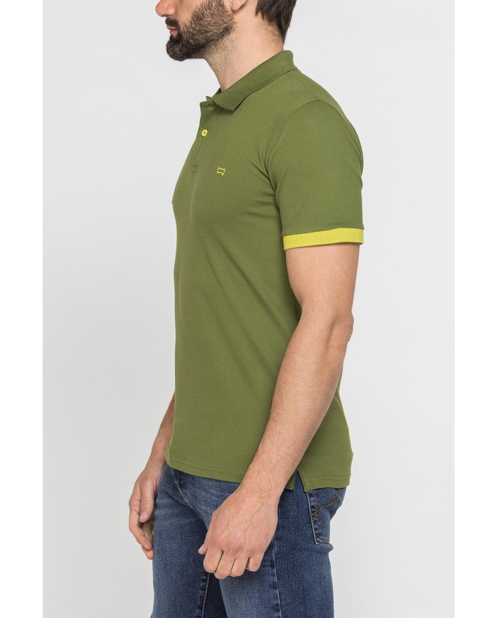 POLO SPORTIVA DA UOMO IN PIQUET  ELASTICIZZATO