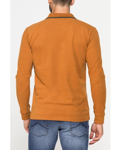 POLO A MANICA LUNGA IN JERSEY DI COTONE