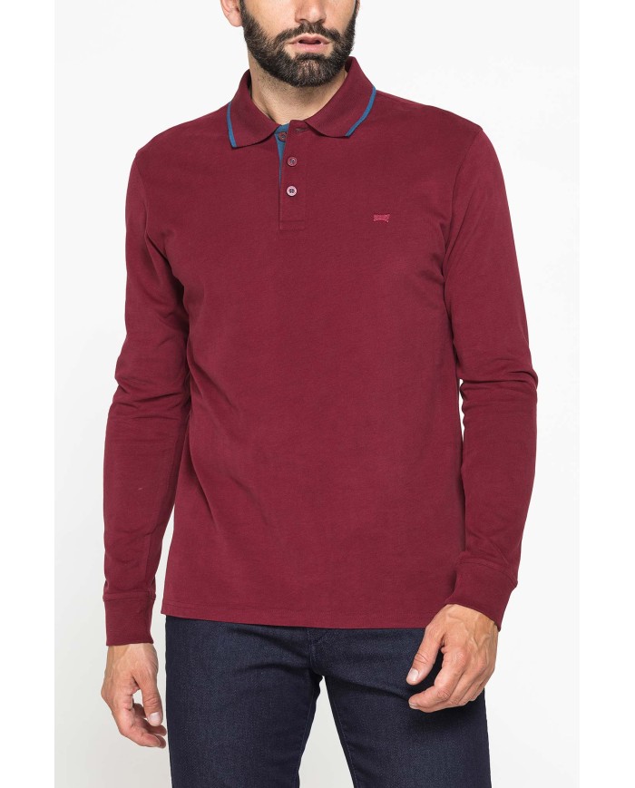 POLO A MANICA LUNGA IN JERSEY DI COTONE