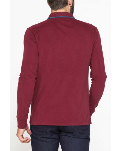 POLO A MANICA LUNGA IN JERSEY DI COTONE