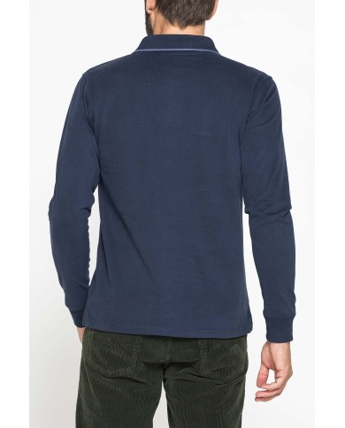 POLO A MANICA LUNGA IN JERSEY DI COTONE