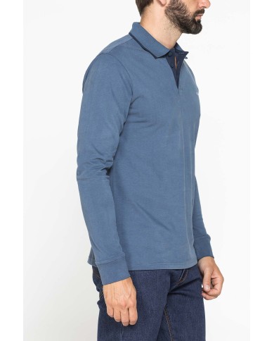 POLO A MANICA LUNGA IN JERSEY DI COTONE