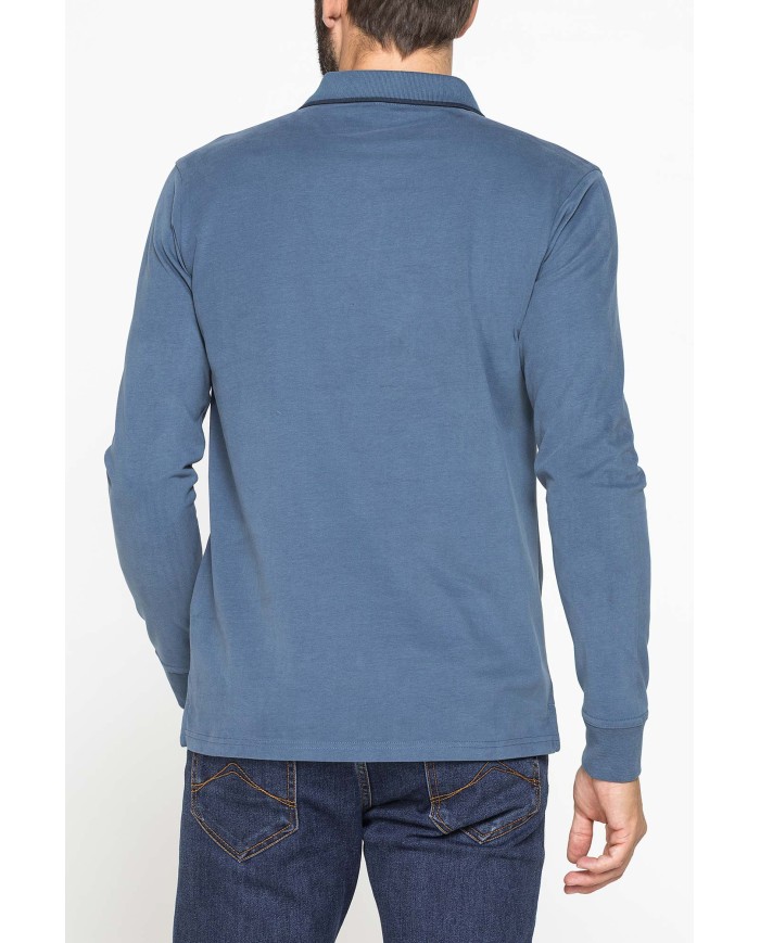 POLO A MANICA LUNGA IN JERSEY DI COTONE