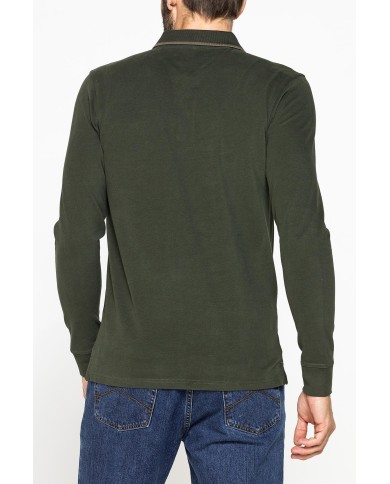 POLO A MANICA LUNGA IN JERSEY DI COTONE