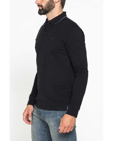 POLO A MANICA LUNGA IN JERSEY DI COTONE