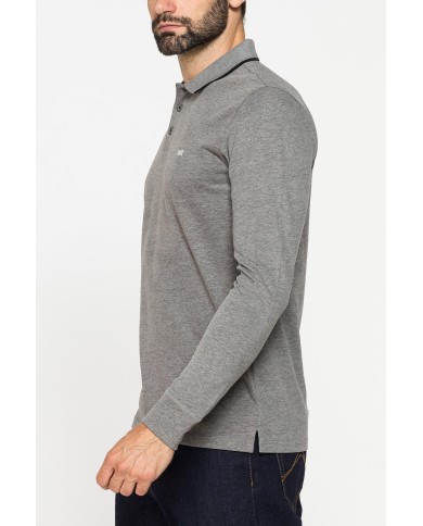 POLO A MANICA LUNGA IN JERSEY DI COTONE