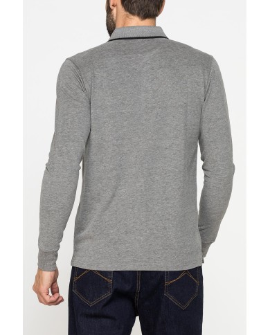 POLO A MANICA LUNGA IN JERSEY DI COTONE