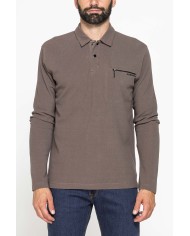 POLO MANICA LUNGA IN PIQUET WAFFLE