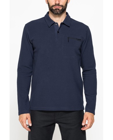 POLO MANICA LUNGA IN PIQUET WAFFLE