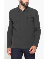 POLO MANICA LUNGA IN PIQUET WAFFLE