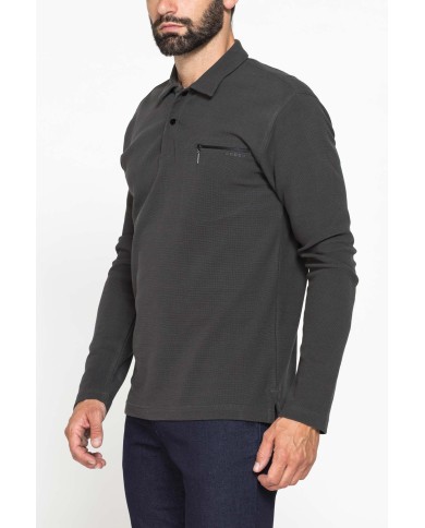 POLO MANICA LUNGA IN PIQUET WAFFLE