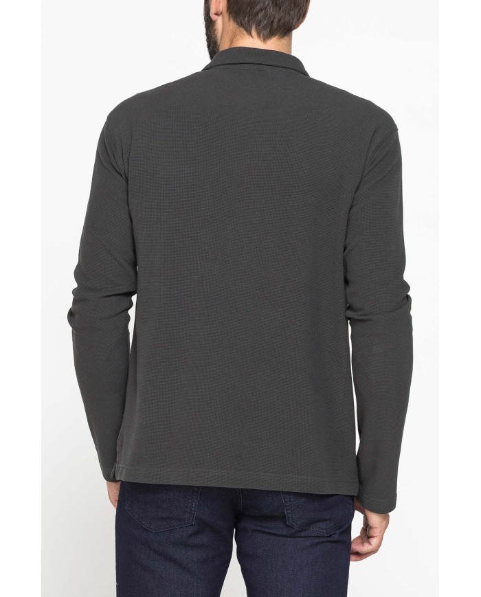 POLO MANICA LUNGA IN PIQUET WAFFLE