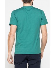 T-SHIRT MANICA CORTA IN JERSEY SLUB CON SCOLLO V