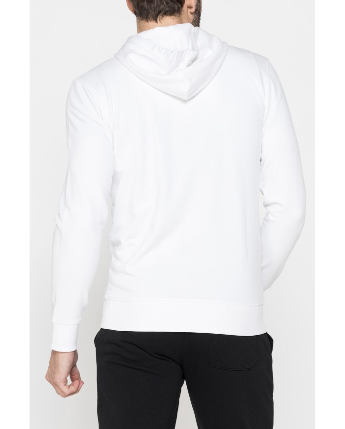 FELPA LEGGERA APERTA CON ZIP E CAPPUCCIO