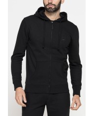 FELPA LEGGERA APERTA CON ZIP E CAPPUCCIO FELPA LEGGERA APERTA CON ZIP E CAPPUCCIO