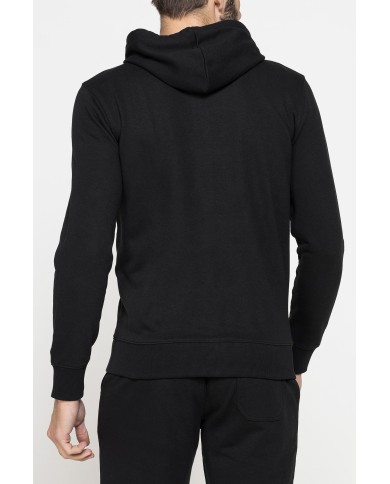 FELPA LEGGERA APERTA CON ZIP E CAPPUCCIO