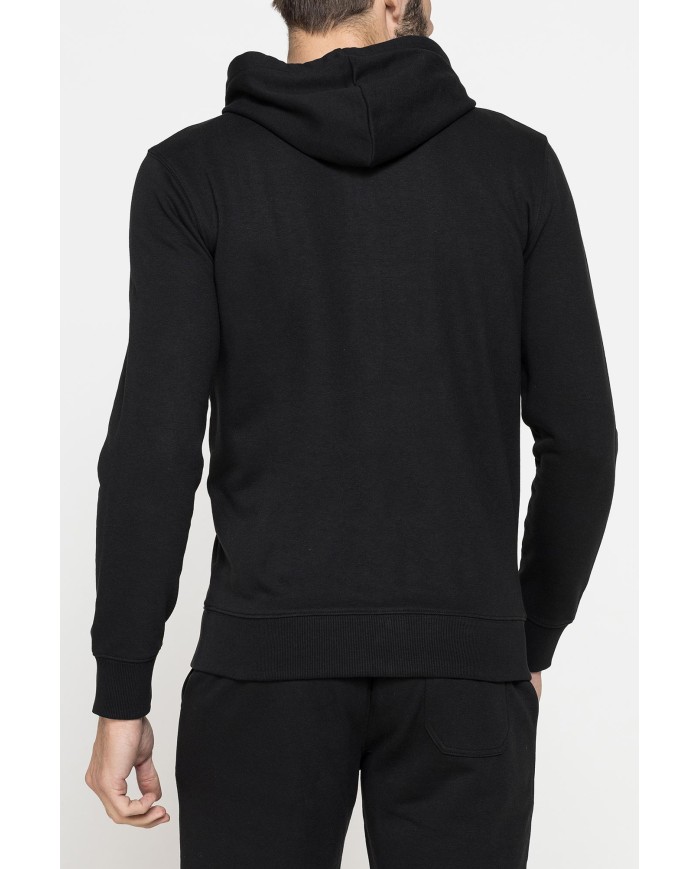 FELPA LEGGERA APERTA CON ZIP E CAPPUCCIO