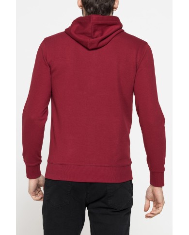 FELPA LEGGERA APERTA CON ZIP E CAPPUCCIO