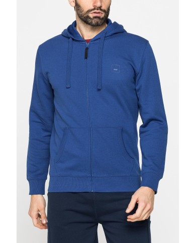 FELPA LEGGERA APERTA CON ZIP E CAPPUCCIO