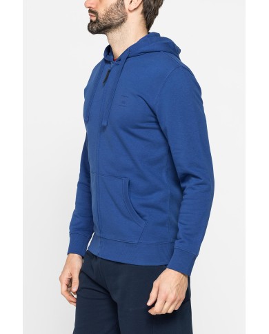 FELPA LEGGERA APERTA CON ZIP E CAPPUCCIO