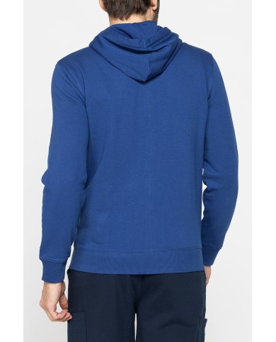 FELPA LEGGERA APERTA CON ZIP E CAPPUCCIO