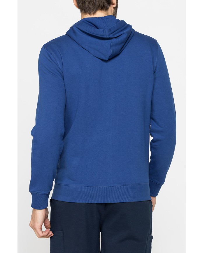 FELPA LEGGERA APERTA CON ZIP E CAPPUCCIO