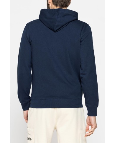 FELPA LEGGERA APERTA CON ZIP E CAPPUCCIO