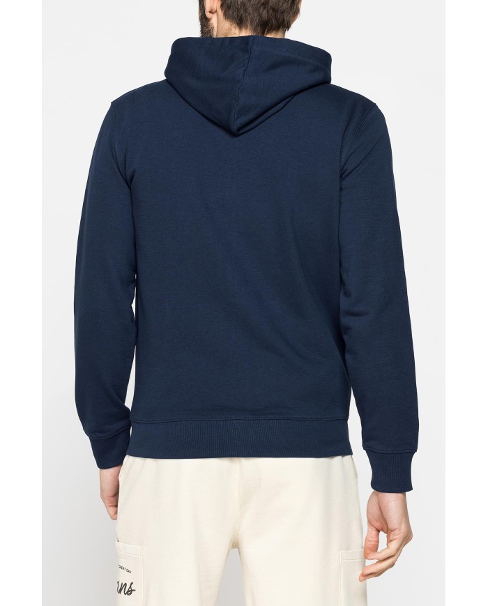 FELPA LEGGERA APERTA CON ZIP E CAPPUCCIO