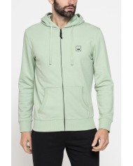 FELPA LEGGERA APERTA CON ZIP E CAPPUCCIO FELPA LEGGERA APERTA CON ZIP E CAPPUCCIO