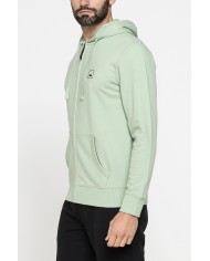 FELPA LEGGERA APERTA CON ZIP E CAPPUCCIO FELPA LEGGERA APERTA CON ZIP E CAPPUCCIO
