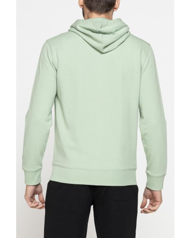 FELPA LEGGERA APERTA CON ZIP E CAPPUCCIO