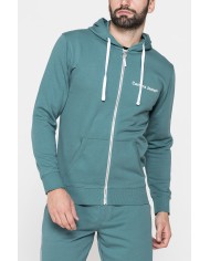 FELPA LEGGERA APERTA CON ZIP E CAPPUCCIO FELPA LEGGERA APERTA CON ZIP E CAPPUCCIO