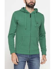 FELPA LEGGERA APERTA CON ZIP E CAPPUCCIO FELPA LEGGERA APERTA CON ZIP E CAPPUCCIO