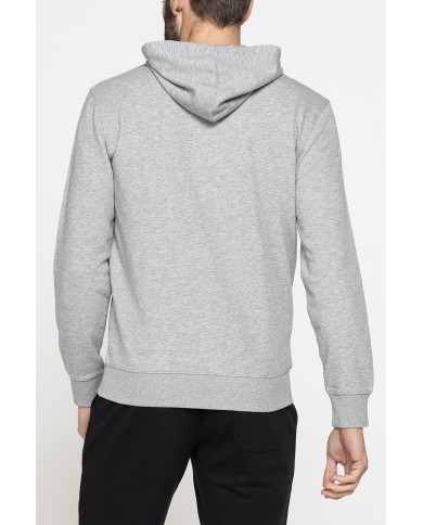 FELPA LEGGERA APERTA CON ZIP E CAPPUCCIO