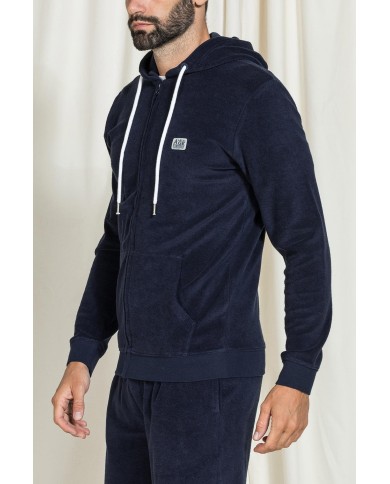 FELPA FULL ZIP IN SPUGNA COLLEZIONE CARRERA REPLICA
