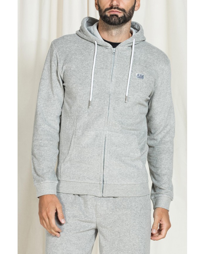 FELPA FULL ZIP IN SPUGNA COLLEZIONE CARRERA REPLICA