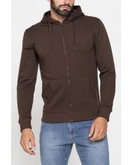FELPA PESANTE GARZATA CON CAPPUCCIO E ZIP FELPA PESANTE GARZATA CON CAPPUCCIO E ZIP