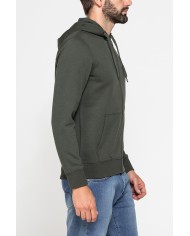 FELPA PESANTE GARZATA CON CAPPUCCIO E ZIP FELPA PESANTE GARZATA CON CAPPUCCIO E ZIP