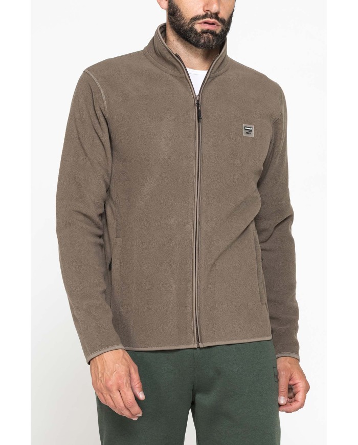 PILE CON ZIP CENTRALE E TASCHE INSERITE