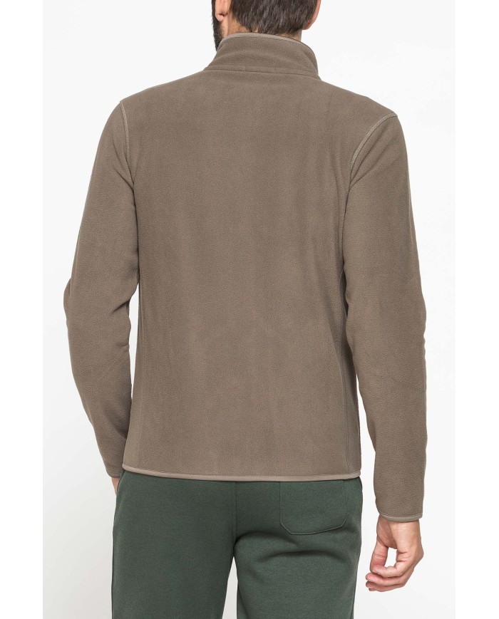 PILE CON ZIP CENTRALE E TASCHE INSERITE