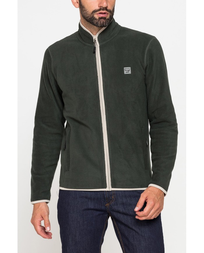 PILE CON ZIP CENTRALE E TASCHE INSERITE