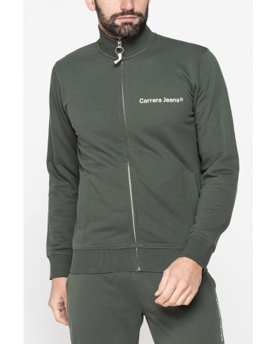 FELPA LEGGERA CON ZIP E TASCHE INSERITE