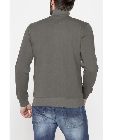 FELPA LEGGERA CON ZIP E TASCHE INSERITE