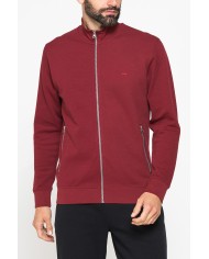 FELPA CASUAL FULL ZIP IN PIQUET CON TASCHE