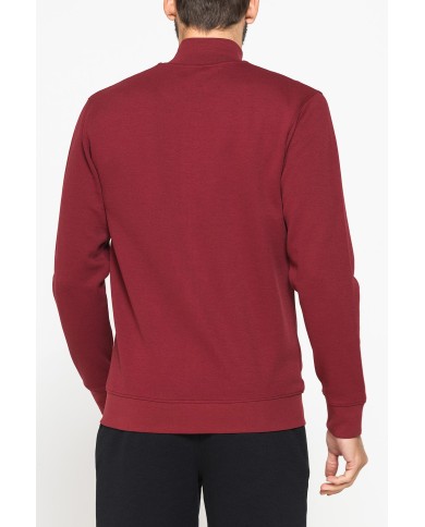 FELPA CASUAL FULL ZIP IN PIQUET CON TASCHE