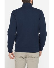 FELPA CASUAL FULL ZIP IN PIQUET CON TASCHE